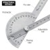 Angle Protractor Angle Finder Ruler Two Arm Stainless Steel Protractor Woodworking Ruler Angle Measure Tool with 0-180 Degrees