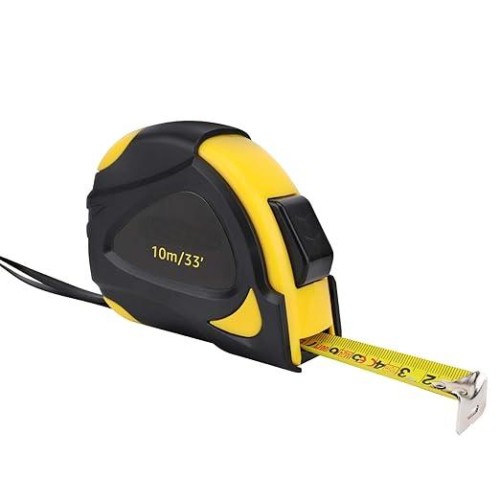 Self-Locking Tape Measure, 33-Feet (10-Meters), Inch/Metric Scale, MID Accuracy