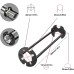 2 Pcs Faucet Basin Wrench Multifunctional Sink Faucet,Installation Tool,Under Sink Plumbers Wrench Two-Shaft Design